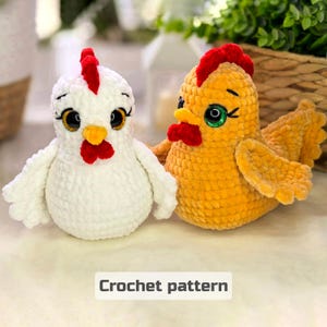 Chicken CROCHET PATTERN  Amigurumi chicken English pattern