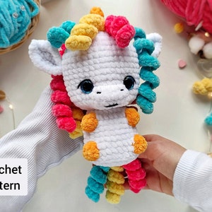 Unicorn CROCHET PATTERN  Amigurumi unicorn English pattern