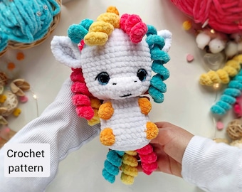 Unicorn CROCHET PATTERN  Amigurumi unicorn English pattern