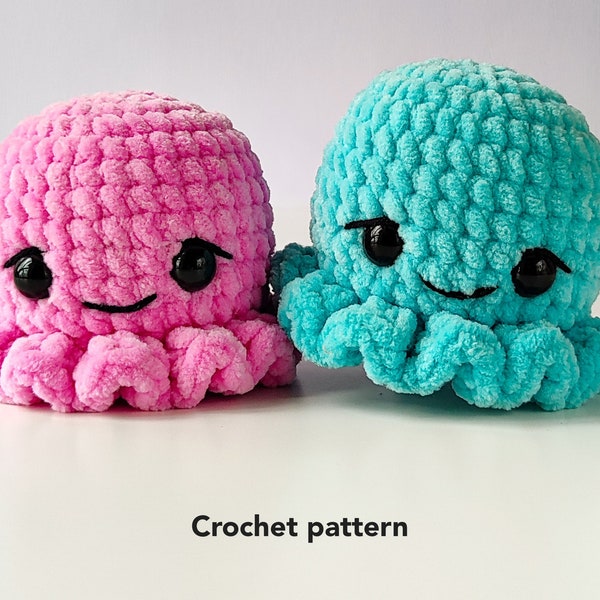 Little Octopus CROCHET PATTERN PDF Amigurumi Octopus Plush English pattern