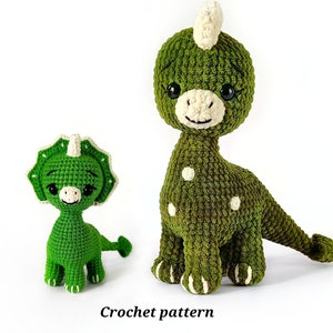 Dinosaur CROCHET PATTERN  Amigurumi dragon English pattern