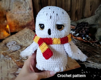 Owl CROCHET PATTERN  Amigurumi owl English pattern