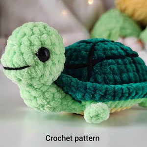 Turtle CROCHET PATTERN  Amigurumi tortoise  English pattern