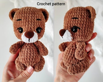 Bear CROCHET PATTERN  Amigurumi bear English pattern