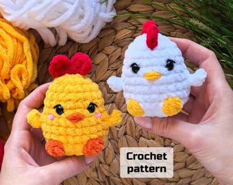 Chick CROCHET PATTERN  Amigurumi chick English pattern