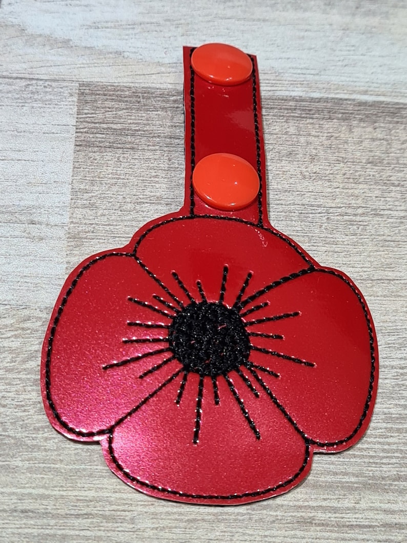 Instant Download Cute Remembrance Poppy Keyring Key Fob Machine ...