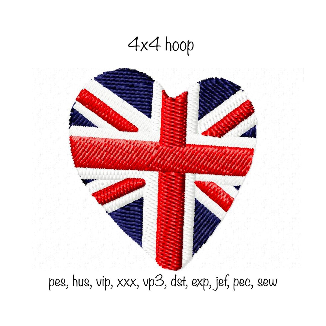 Digital Download Heart British Union Jack Uk Flag London Machine ...