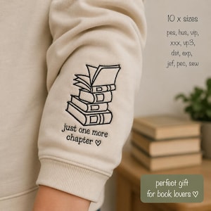 Digital download Stack of Books silhouette outline machine embroidery design 10 sizes, school college uni book lover reading club reader