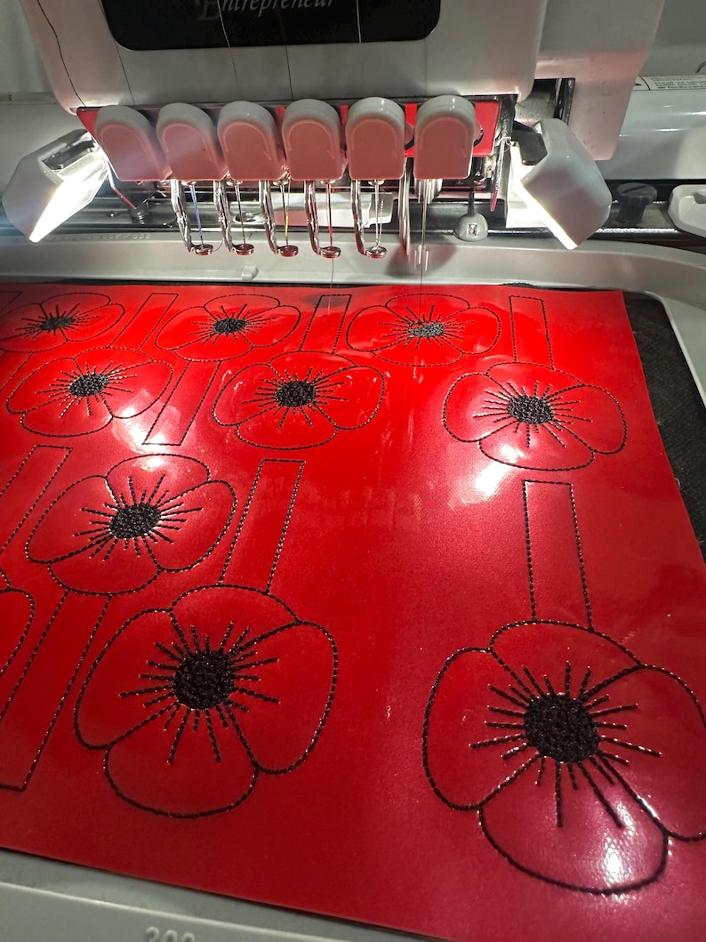 Instant Download Cute Remembrance Poppy Keyring Key Fob Machine ...