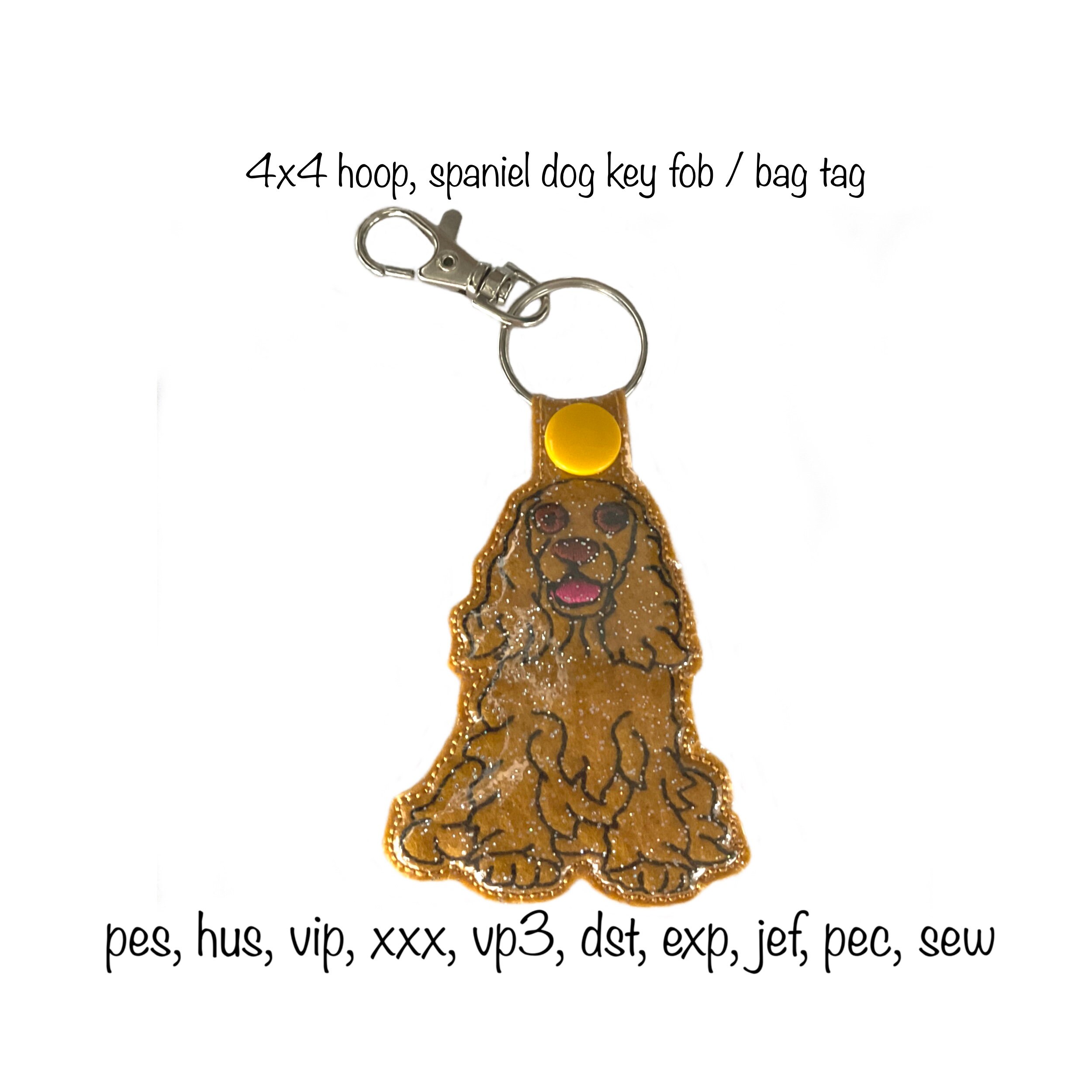 Digital Download Set of 3 Pet Key Ring Key Fob Bag Tag in the Etsy