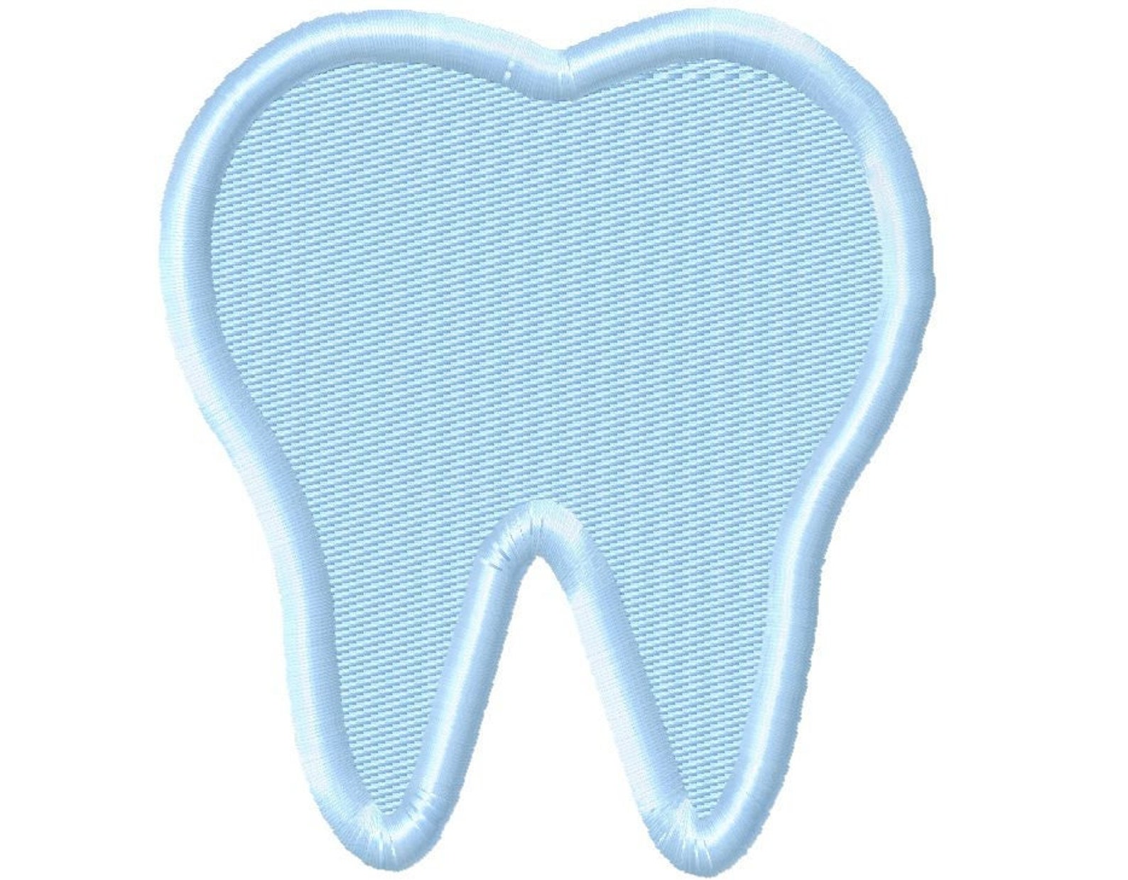 Tooth Pes Digital Download Tooth Fill Shape 4 Sizes Dentist Machine Embroidery ...