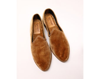 Pantofola Friulana in Velluto di Pura Seta / Bronzo