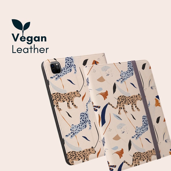 FAUL TIGER | iPad Pro Hülle mit Stifthalter, Vegan Leder Book Stand Case, iPad Pro 11 Hülle, iPad Pro 12 9 Cover