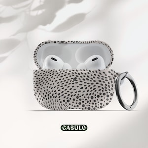Beige Mini Dots AirPods Pro Case Aesthetic Air Pods Case Cute Air Pod Pro Cover With Keychain Carabiner Clip Airpod 2 1 Cases