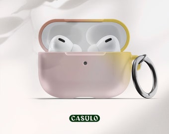 Pink Gradient Limited-Edition AirPod AirPod Pro Case Cover | Stylish Minimal AirPods Protective Case | Apple AirPods Generation 1 2 3 Pro