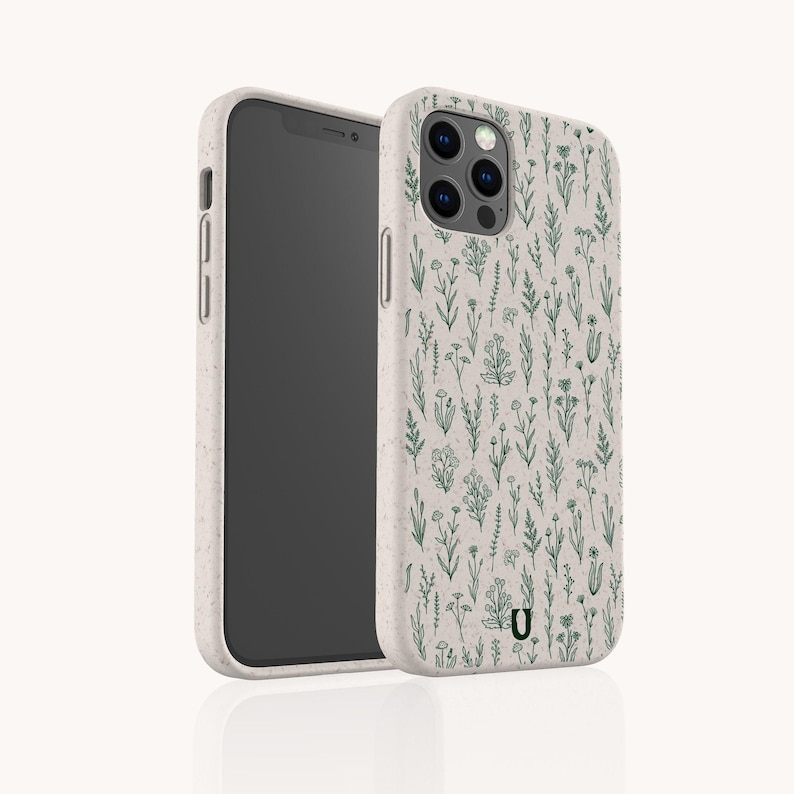 Wild Flowers Eco Friendly Bio Phone Case, Plastic Free Compostable Case, iPhone 16 15 14 13 12 11 SE Pro Max Mini, Samsung Galaxy S24 23 22 image 6