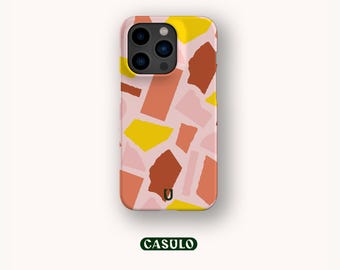 Capa de celular com recortes de papel, estética, para iPhone 17, 16, 15, 14, 13, 12, 11 SE Pro Max Plus Mini Samsung Galaxy S24 Google Pixel 9, 8 Pro