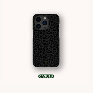 Dark Leopard-telefoonhoesje voor iPhone 16 15 14 13 12 11 SE Pro Max Plus Mini Samsung Galaxy S24 Google Pixel 9 8 Pro XL, hoesje met dierenprint