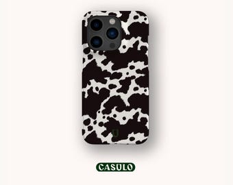 Capa de celular com estampa de vaca, estética para iPhone 17 16 15 14 13 12 11 SE Pro Max Plus Mini, Samsung Galaxy S24, Google Pixel 9 8 Pro XL