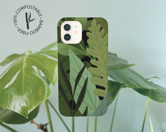 Coque biodégradable pour iPhone 14 13 12 11 SE Pro Max Mini et Plus, coque de téléphone compostable écologique pour Samsung Galaxy S20 S21 S22 Ultra Plus