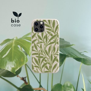 Biodegradable Bamboo Eco Friendly Phone Case for iPhone 16 15 14 13 12 11 SE Pro Max Mini, Compostable Case for Samsung Galaxy S24 23 22 21