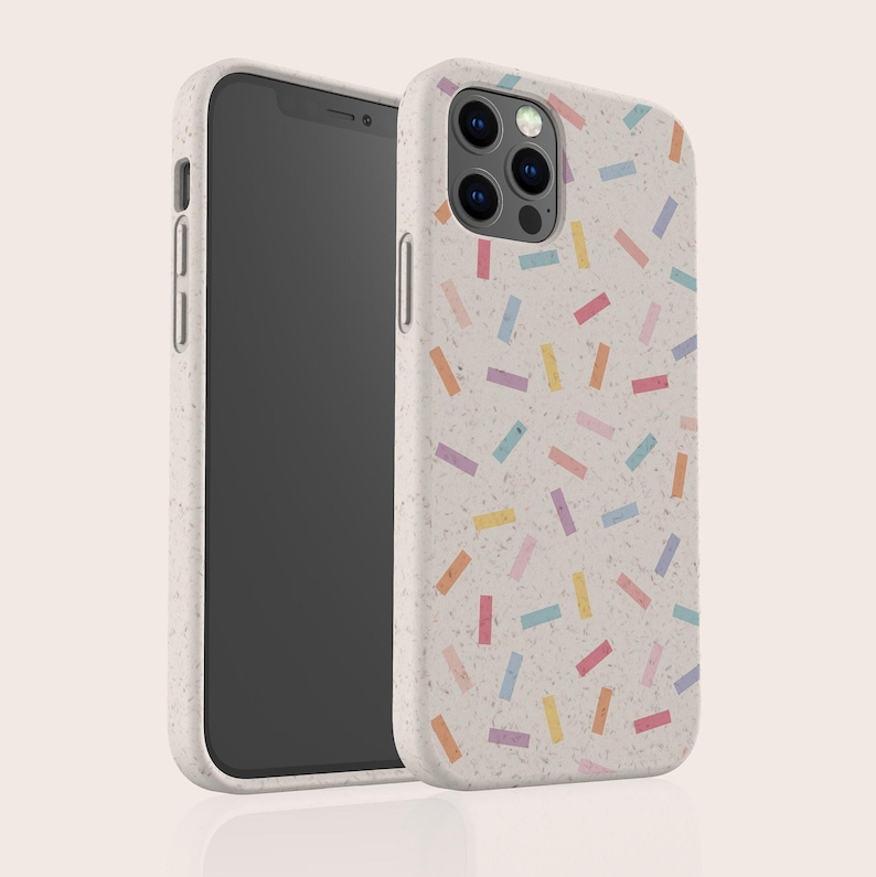 SPRINKLES Biodegradable Bamboo Eco Friendly Case for iPhone 16 15 14 13 12 11 SE Pro Max Mini, Compostable Case for Samsung S24 23 22 21 20 image 3