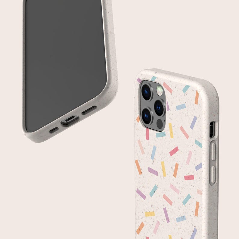 SPRINKLES Biodegradable Bamboo Eco Friendly Case for iPhone 16 15 14 13 12 11 SE Pro Max Mini, Compostable Case for Samsung S24 23 22 21 20 image 6