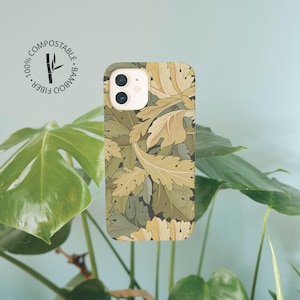 Biodegradable Bamboo Eco Friendly Phone Case, Plastic Free Compostable Case, iPhone 14 13 12 11 SE Pro Max Mini, Samsung Galaxy S20 S21 S22