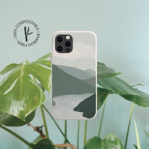 Biodegradable Bamboo Eco Friendly Phone Case, Plastic Free Compostable Case, iPhone 14 13 12 11 SE Pro Max Mini, Samsung Galaxy S20 S21 S22