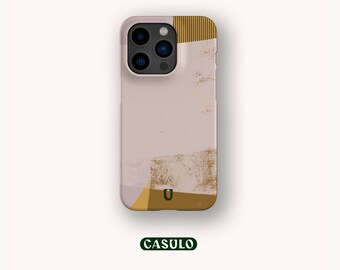 Coque de téléphone abstraite, esthétique aux tons neutres, pour iPhone 16 15 14 13 12 11 SE Pro Max Plus Mini Samsung Galaxy S24 Google Pixel 9 8 Pro XL