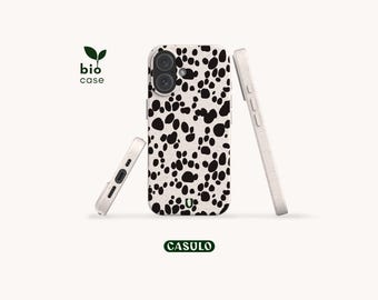 Capa de celular ecológica, biodegradável e sem plástico para iPhone 17, 16, 15, 14, 13, 12, 11 SE Pro Max Mini e Samsung Galaxy S25, 24, 23, 22 e 21