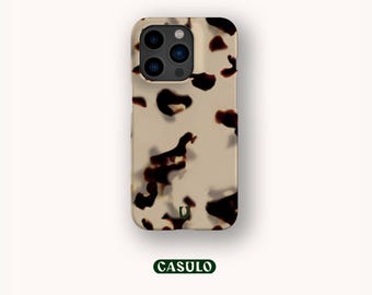 Beige Tortoise Phone Case Aesthetic für iPhone 16 15 14 13 12 11 SE Pro Max Plus Mini Samsung Galaxy S24 Google Pixel 9 8 Pro XL