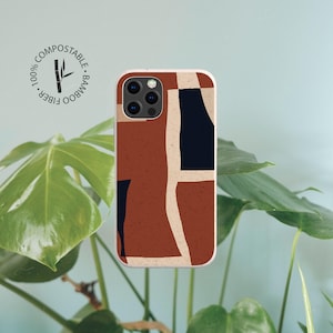 COLLAGE Biodegradable Eco Friendly Phone Case, Compostable Case for iPhone 15 14 13 12 11 SE Pro Max Mini, Samsung S23 S22 S21 20 Ultra Plus