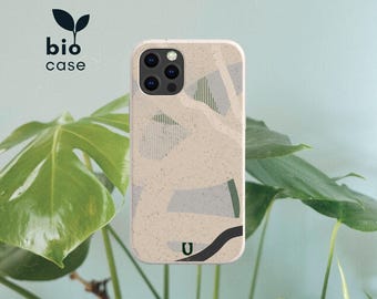 Bio Phone Case for iPhone 15 14 13 12 11 SE Pro Max Mini, Eco Phone Case for Samsung Galaxy S24 23 22 21 20 Ultra Plus, Abstract Phone Case