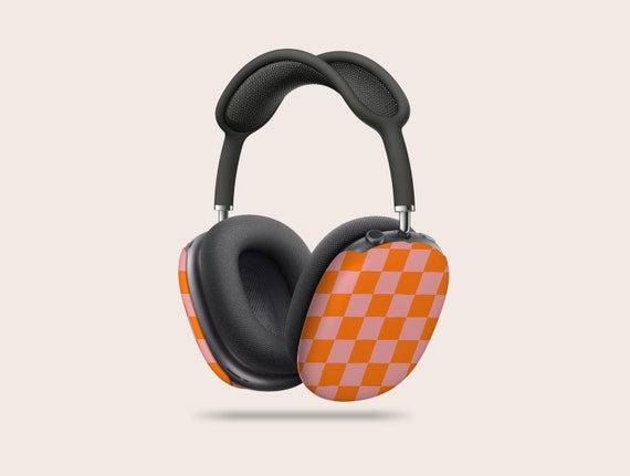 Orange Checker Airpods Max Cases | Airpods Max Covers, Cute AirPod