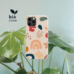 Biodegradable Bamboo Eco Friendly Phone Case for iPhone 16 15 14 13 12 11 SE Pro Max Mini, Compostable Case for Samsung Galaxy S24 23 22 21