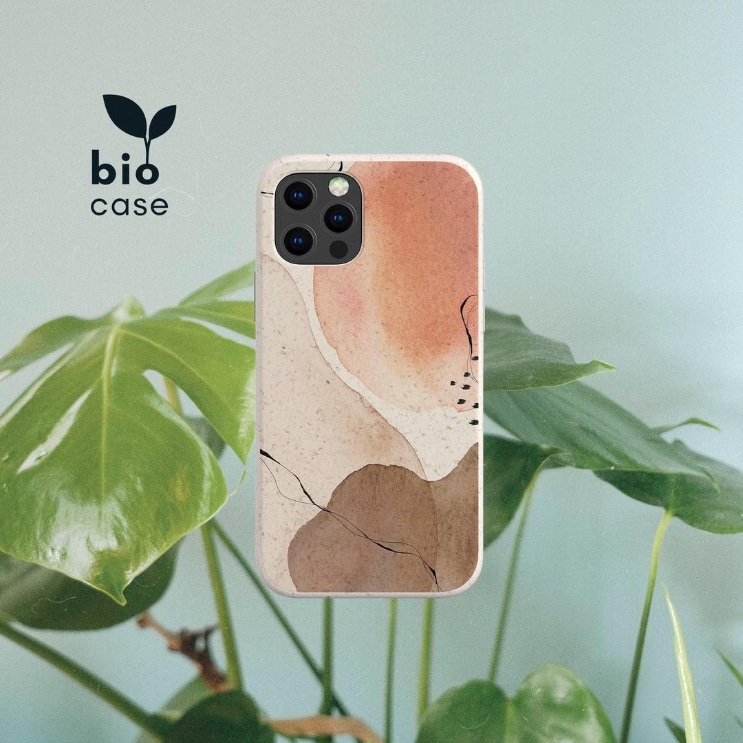 Bio Phone Case for iPhone 16 15 14 13 12 11 SE Pro Max Mini, Eco Phone ...