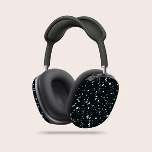 Black Terrazzo AirPods Max Cases | AirPods Max Covers, Cute AirPod Case, Recyclable AirPods Cases, Stylish AirPods Max Covers