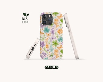 Capa biodegradável e ecológica Meadow para iPhone 17 16 15 14 13 12 11 SE Pro Max Mini e Samsung Galaxy S25 24 23 22.
