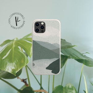 Biodegradable Bamboo Eco Friendly Phone Case, Plastic Free Compostable Case, iPhone 14 13 12 11 SE Pro Max Mini, Samsung Galaxy S20 S21 S22