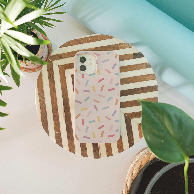 SPRINKLES Biodegradable Bamboo Eco Friendly Case for iPhone 16 15 14 13 12 11 SE Pro Max Mini, Compostable Case for Samsung S24 23 22 21 20 image 7