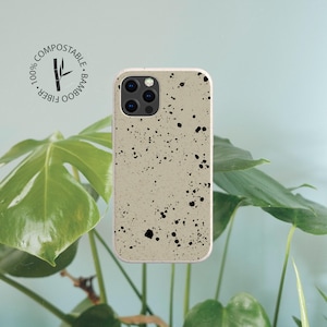 GRUNGE Bio Phone Case for iPhone 14 13 12 11 SE Pro Max Mini Plus, Plastic Free Compostable Case for Samsung Galaxy S20 S21 S22