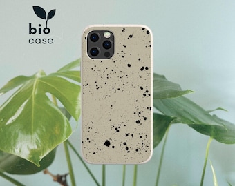 Capa de celular ecológica biodegradável GRUNGE, capa compostável sem plástico, iPhone 15, 14, 13, 12 SE Pro Max Mini, Samsung Galaxy S23, 20, 21, 22