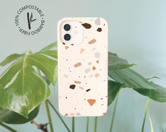 Capa de celular biodegradável e ecológica para iPhone 15, 14, 13, 12, 11 SE Pro Max Mini, capa compostável para Samsung Galaxy S23, S22, S21, S20 Ultra