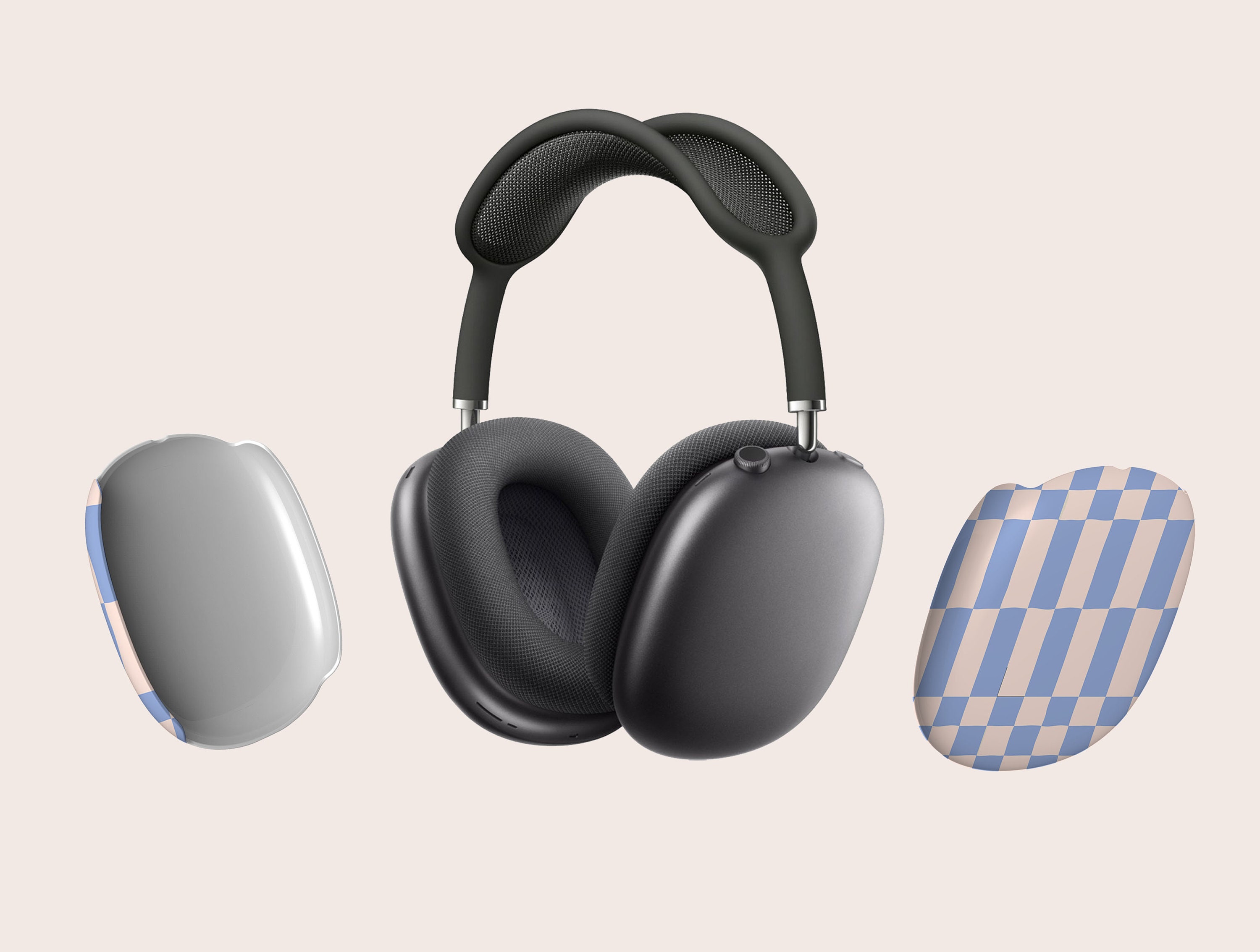 Y2k ブルー チェッカー AirPods Max ケース | AirPods Max カバー