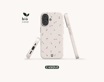 Capa de celular ecológica e biodegradável, sem plástico, com estampa divertida, para iPhone 17, 16, 15, 14, 13, 12, 11, SE, Pro, Max, Mini e Samsung Galaxy S25, 24, 23 e 22.