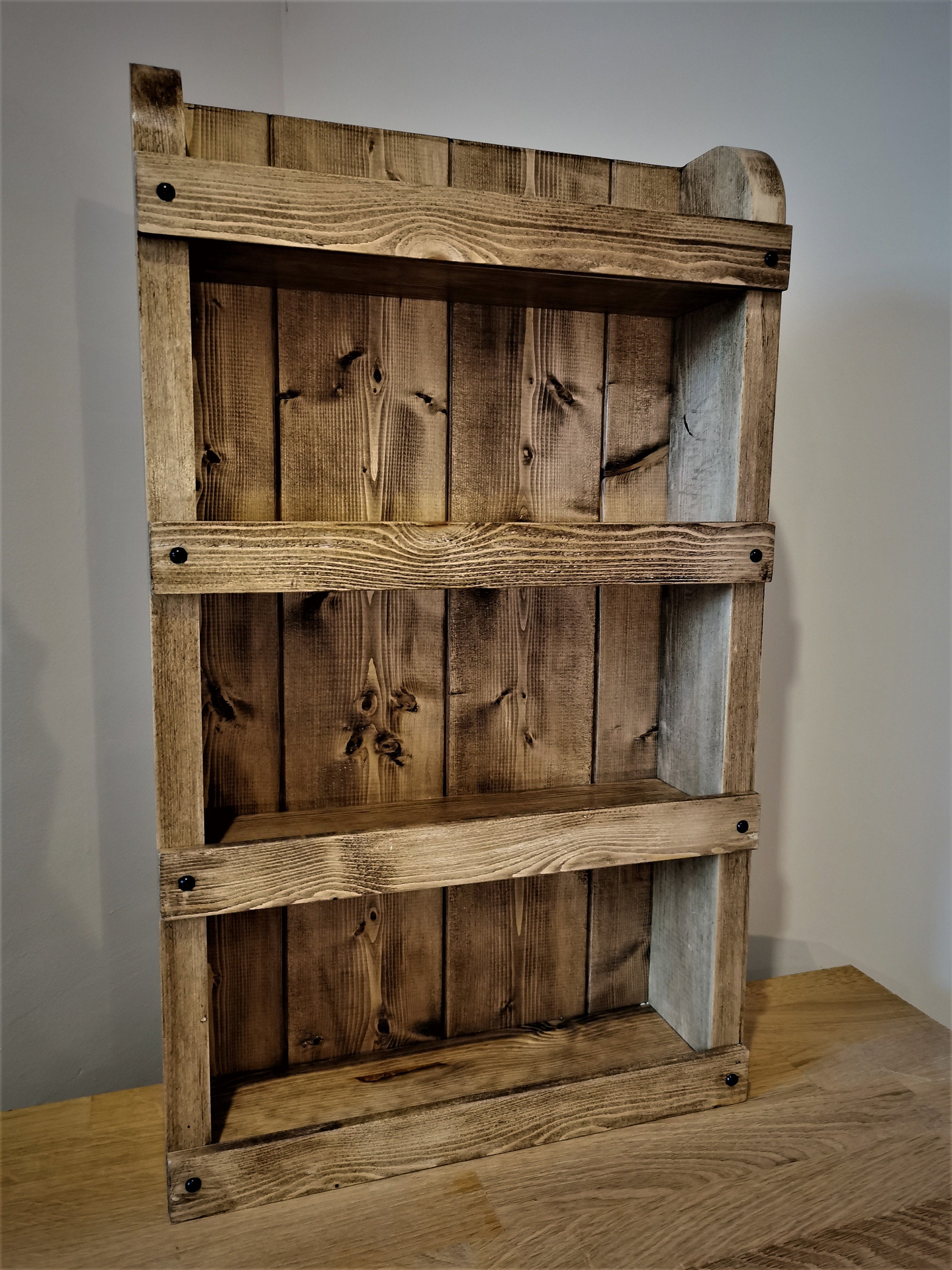 Handmade Wooden Rustic Spice/herb Rack/ Kitchen Storage/spice | Etsy UK