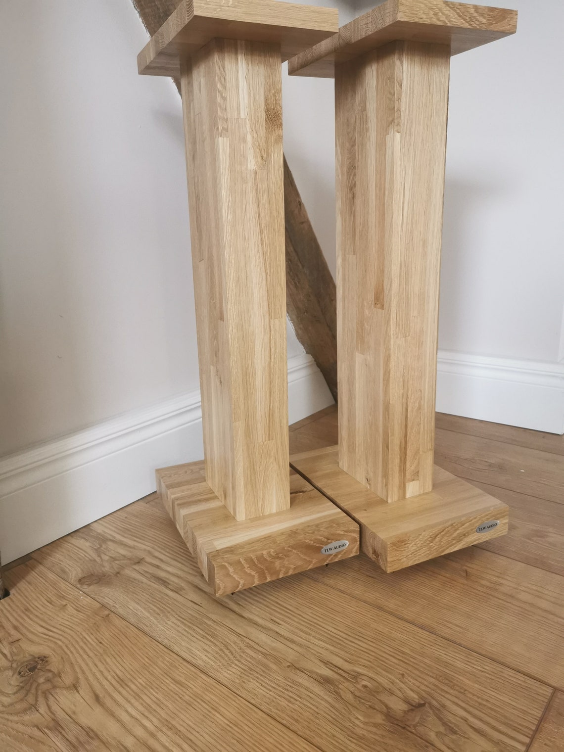 Deluxe Handmade Solid Oak Speaker Stands Bespoke Etsy UK