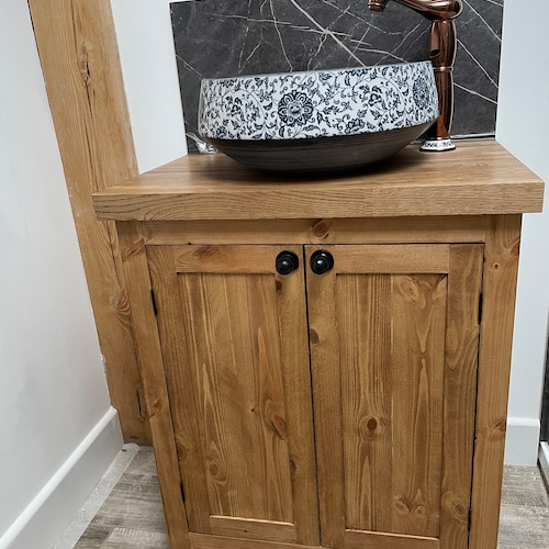 Handmade Rustic Bathroom Vanity Washstand Freestanding - Etsy