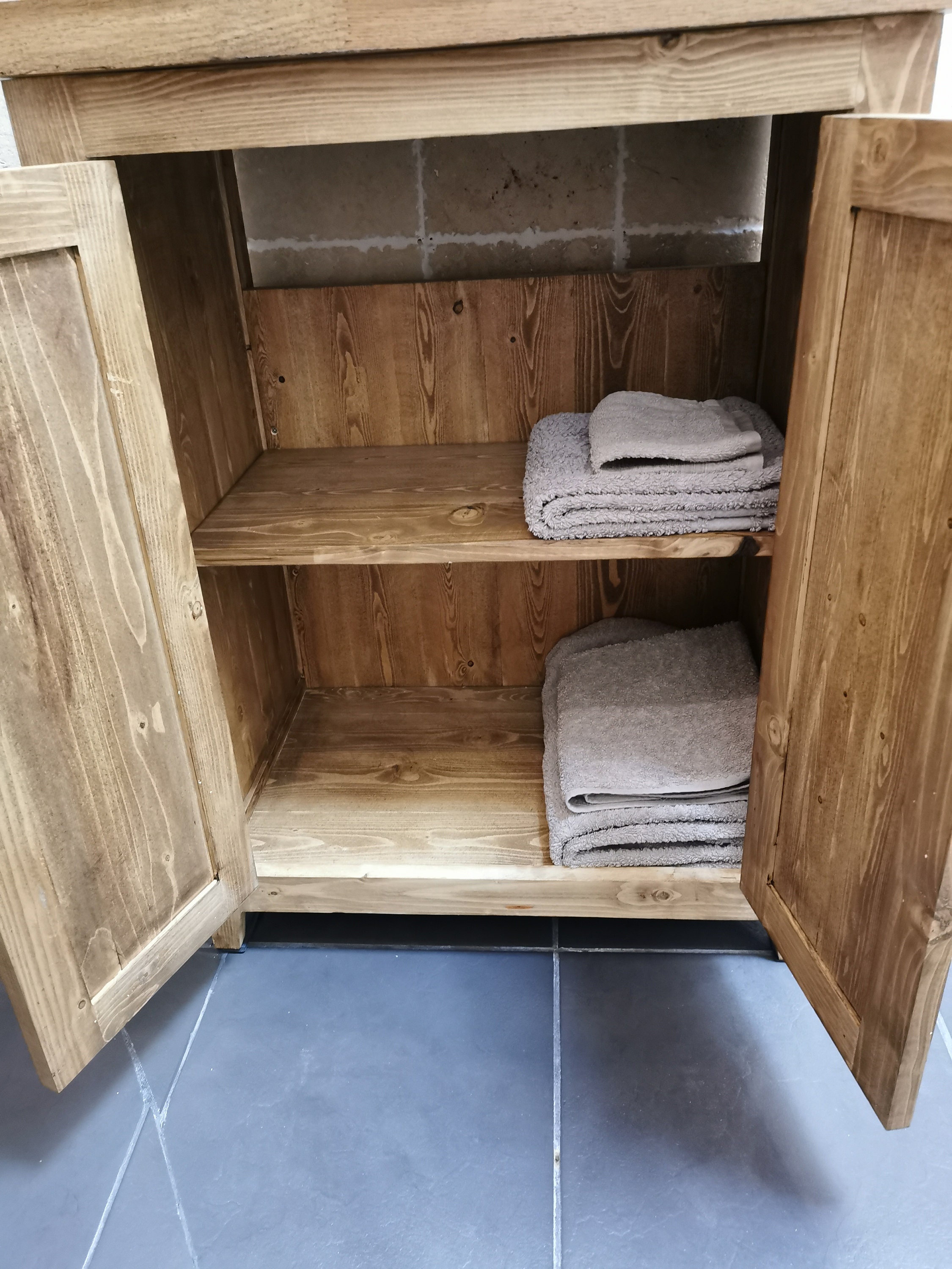 Handmade Rustic Bathroom Vanity Unit Bespoke Freestanding - Etsy